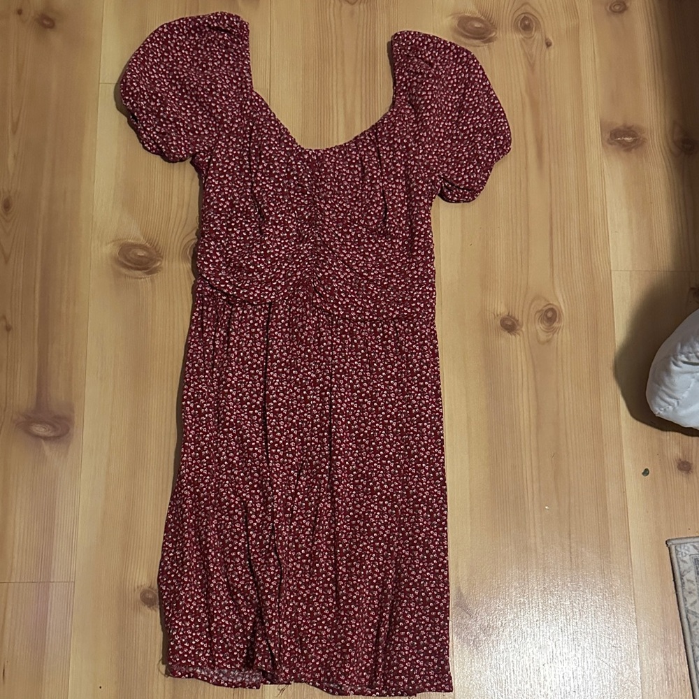 Hollister Red Floral Mini Dress
